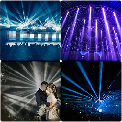 新型LED200W 8色ホイールエフェクト ステージライト ビーム 動くヘッドライト DJクラブ ステージイベント