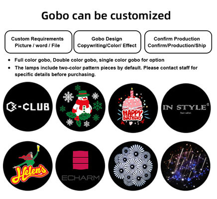 60W LEDアウトドアプロジェクターランプ オーダーメイドロゴ ゴボプロジェクター 屋外広告 ビジネスイベント 結婚式の飾り付け