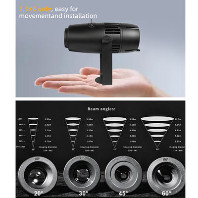 IP65 防水回転LED 60W プロジェクター - オーダーメイドロゴ広告とアウトドアブランドのためのアルミ合金ゴボライト