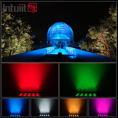プロのIP65防水LED洪水ライト 15x5W RGBW 4 in 1 屋外景観スポットライト アルミ建築洗浄灯