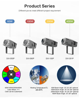 IP65 200W Professional Outdoor Waterproof LED Water Wave Effect Projector Christmas Light Spotlights for Park Decoration