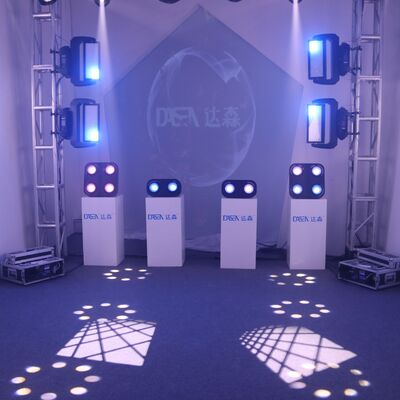 2つの目 LED ブラインダー ストロボ ウォッシュ DJ スポットライト DMX 200W クール ウォーム ホワイト 教会会場向け観客照明