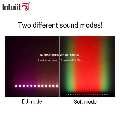 プロ 9 度ナロービーム LED ウォールウォッシュ 24x2W RGBW 4in1 DMX512 ステージイベントのための室内線形ウォッシュライトバー