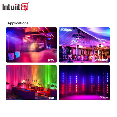 24x2W RGBW 4-in-1 LED リニアウォールウォッシャーバー — DMX512 サウンドアクティブ ステージウォッシュライト (建物・イベント用)