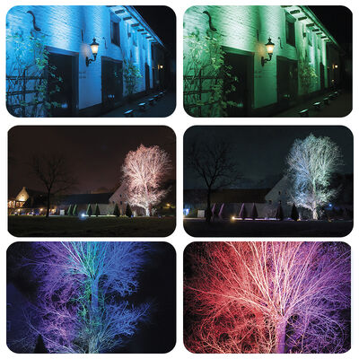 40x10W RGBW 屋外LED 洪水照明 洗濯 都市色 IP65