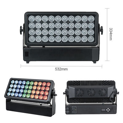400W RGBW 4-in-1 IP65 アウトドアLED線形壁洗浄機 建築,橋,大規模な建築照明のための高性能DMX512洗浄光