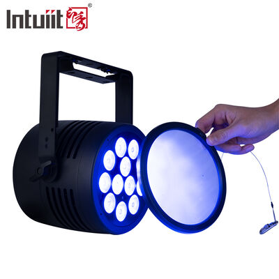 プロフェッショナルIP65防水LEDパーライト12x20W RGBWA + UV 6in1 DMX512ステージウォッシュライト屋外ウェディングパーティーイベントDJディスコ用