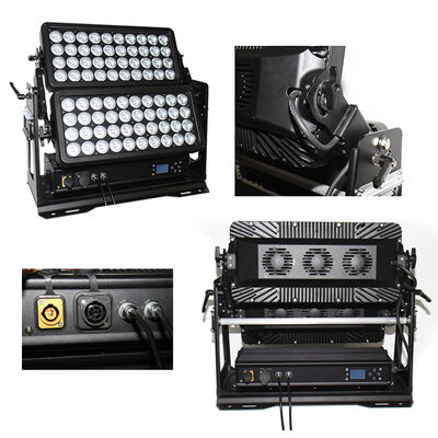 防水屋外ダブルLEDウォールウォッシャーライト IP65 800W RGBW DMX シティホテルガーデン