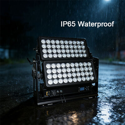 防水屋外ダブルLEDウォールウォッシャーライト IP65 800W RGBW DMX シティホテルガーデン