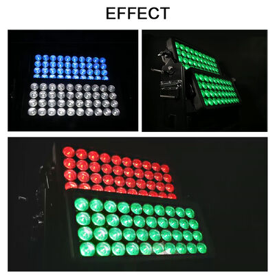 防水屋外ダブルLEDウォールウォッシャーライト IP65 800W RGBW DMX シティホテルガーデン
