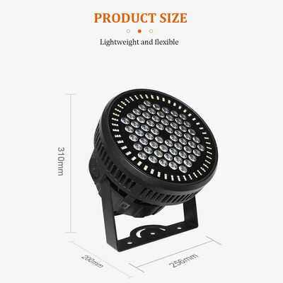 60*12W RGBW 4in1 IP65 屋外用LED PAR缶 アップライトセット DMX512 ステージウォッシュライト 結婚式 イベント ビルファサード用
