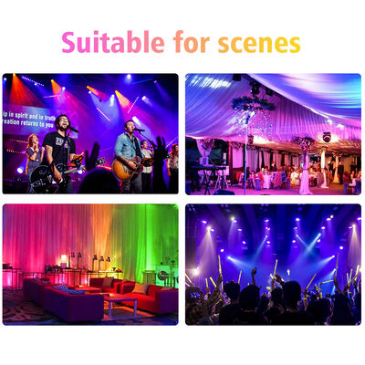 60*12W RGBW 4in1 IP65 屋外用LED PAR缶 アップライトセット DMX512 ステージウォッシュライト 結婚式 イベント ビルファサード用