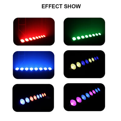 8*15W RGB LEDステージライト バー DJストローブパーティーライト バー3イン1 ウォールウォッシャー ライト インドア DMX コントロール オートプレイ 教会 クリスマス 結婚式ダンス