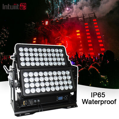 防水屋外ダブルLEDウォールウォッシャーライト IP65 800W RGBW DMX シティホテルガーデン