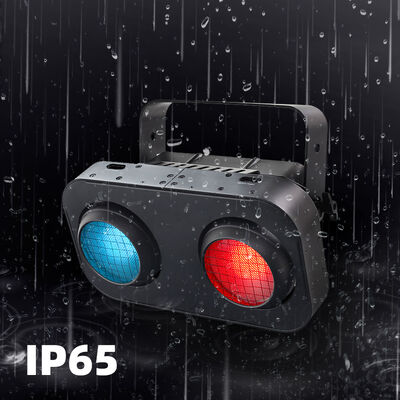 2眼200W COB LED オーディエンスブラインド 舞台,コンサート&アウトドアイベントのためのIP65 RGB DMX512 ワイド 洪水ライト
