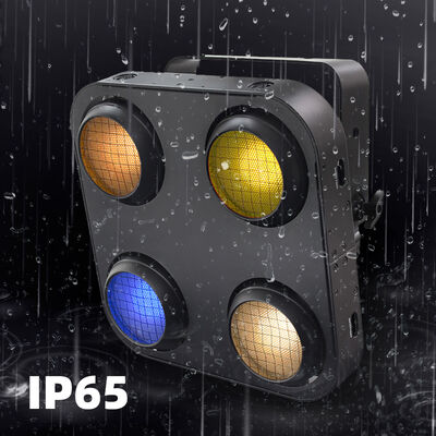 400W 防水 4 目のブラインドライト RGB ホットホワイトアンバー色 ステージ用 LEDブラインド IP65 観客ライト