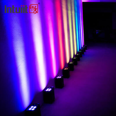 専門の IP54 無線 DMX 電池 LED パー ライト 4*12W RGBW 4-in-1 - リモート コントロール結婚式 Uplighting
