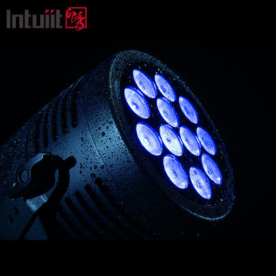 12*20W RGBWA+UV 6in1 LED パールライト IP65 屋外防水 DMX512 結婚式DJパーティーのためのステージアップライト