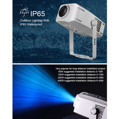 屋外用IP65ウォーターウェーブエフェクトプロジェクター | RGBW LED、60W～400Wオプション、DMX512、ファサード・ガーデン用ムービングリップルライト