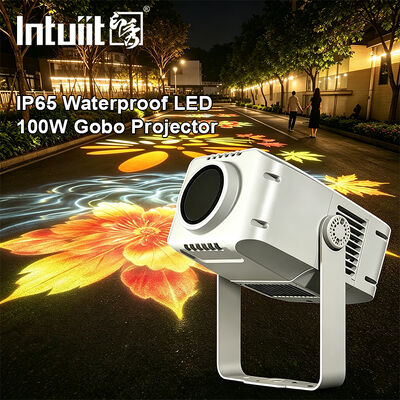 100W ロゴゴボプロジェクターライト — 広告、建物、イベント向けのIP65屋外DMX512カスタムパターン投影