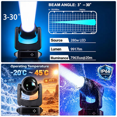 280W LED BSW Moving Head DMX Stage Lighting for bar Night Club Wedding Show
