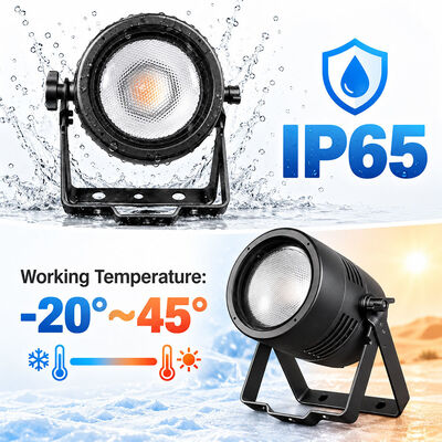 200W LED COB Par Light Aluminum Alloy DMX512 Stage Lighting Warm White Par Can Light for Disco and Bar