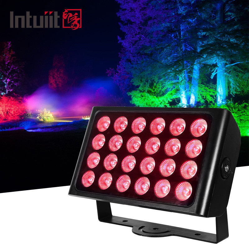 24PCS 160W 都市カラーライト RGBW 4in1 ip65 防水高層ビル洗濯 LED 都市カラーステージライト