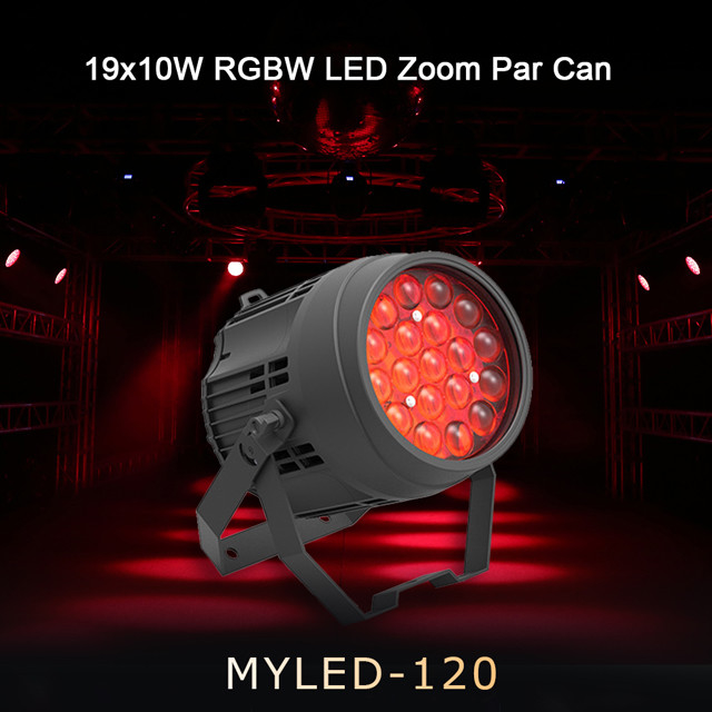 LED Par 19*10W RGBW 4in1 防水 DMX LED Par パーティやステージナイトバーのための照明
