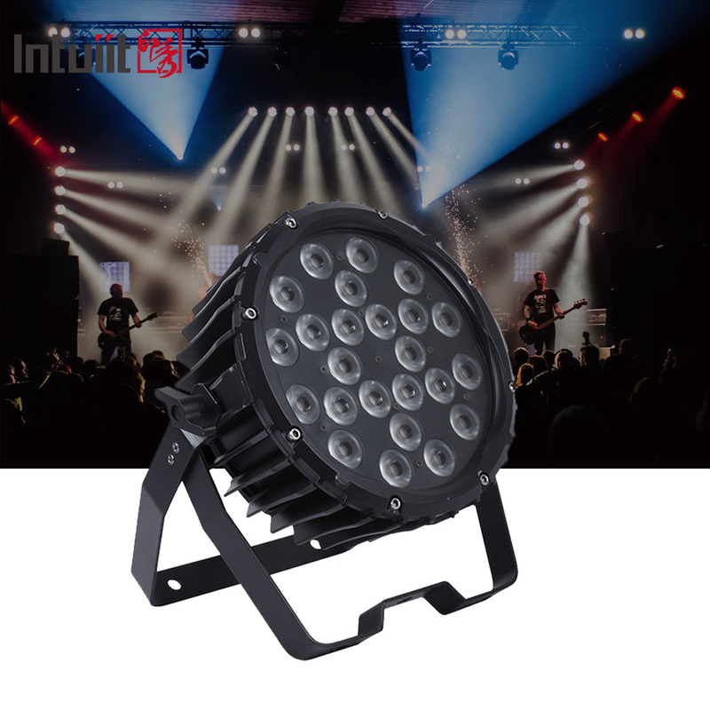 プロフェッショナルステージライト 82W RGB 24*Tri-3W 室内 DMX512 スリムフラット LED パールライト