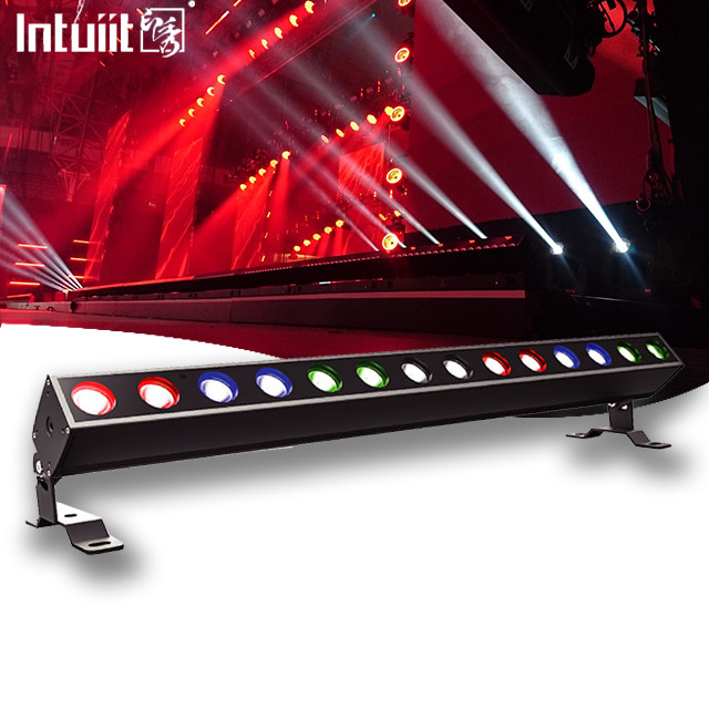 ステージ LED DMXライトバー 14x10W RGBW 4IN1 LED ウォールウォッシュ ライト ストローブ ウォールウォッシュバー 教会パーティのためのDjステージ