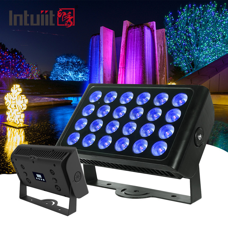 ホットセール 24pcs 160w LED RGBW 4イン1 シティカラーライト ウォッシュ ズーム 屋外ナイトクラブ ステージパーティー 結婚式コンサート