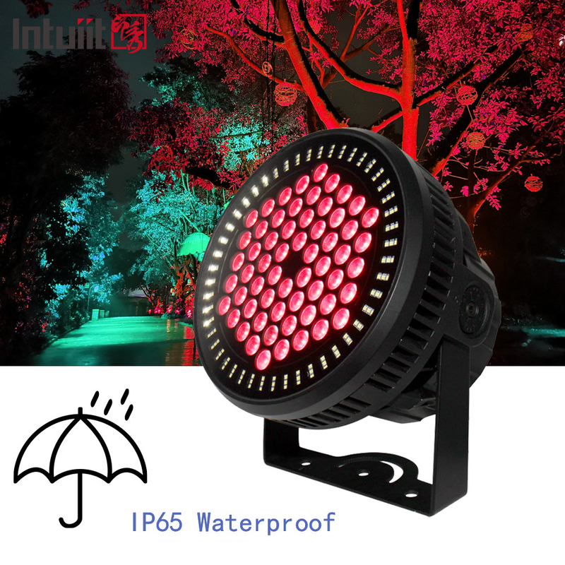 60*12W RGBW 4in1 IP65 アウトドアDJステージ照明 イベントコンサート照明のための防水DMX LED PARライト