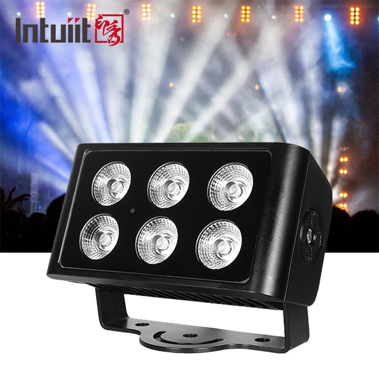 防水 RGBW LED 洪水ライト RGBW 4in1 都市カラーライト 6*5w 屋外 LED ウォールウォッシャー ステージライト