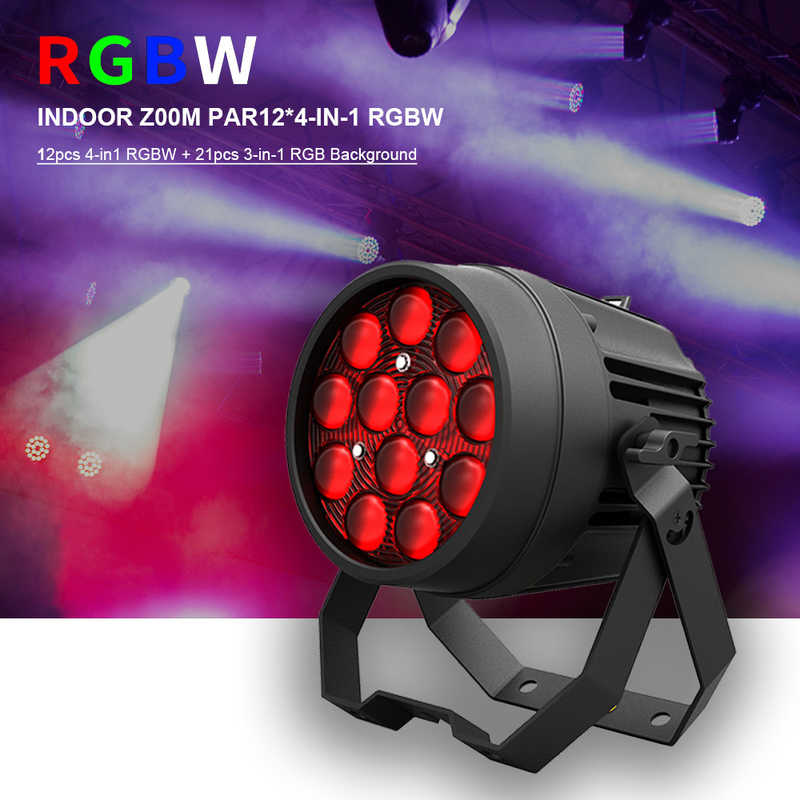 12x10W パワフル ディスコライト DMX 512 サウンドアクティベーション LED PAR CANステージライト