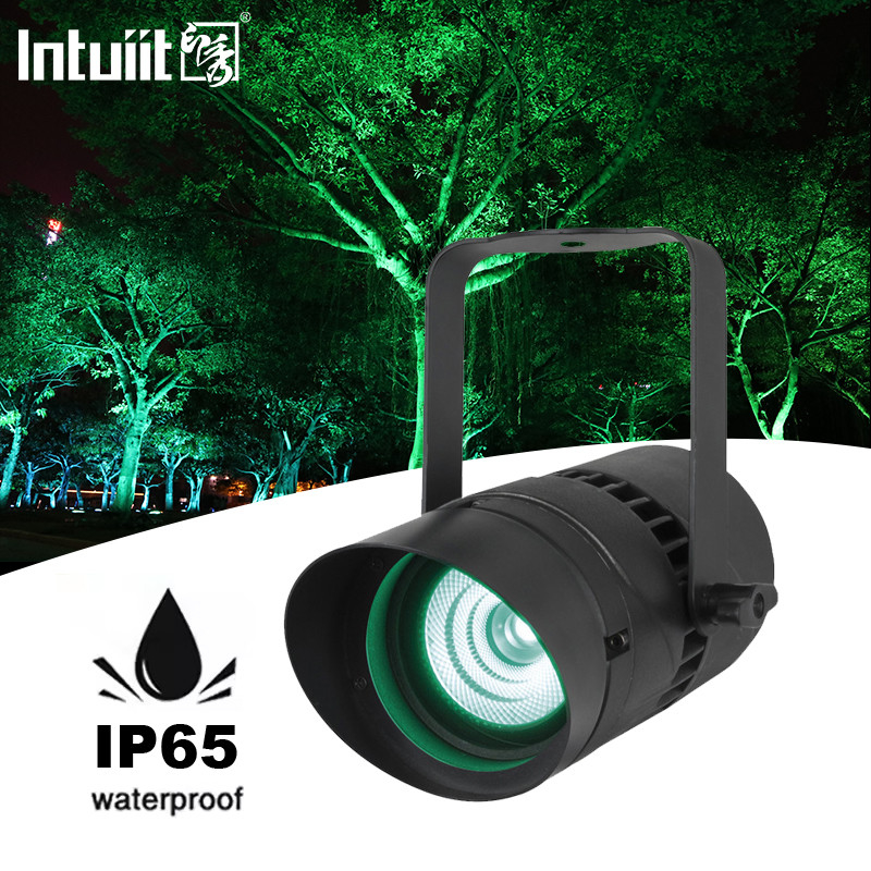 スポットライト 15W DMX512 RGBW 狭いビーム方向景観 庭園用 庭園用 芝生用 壁パティオ