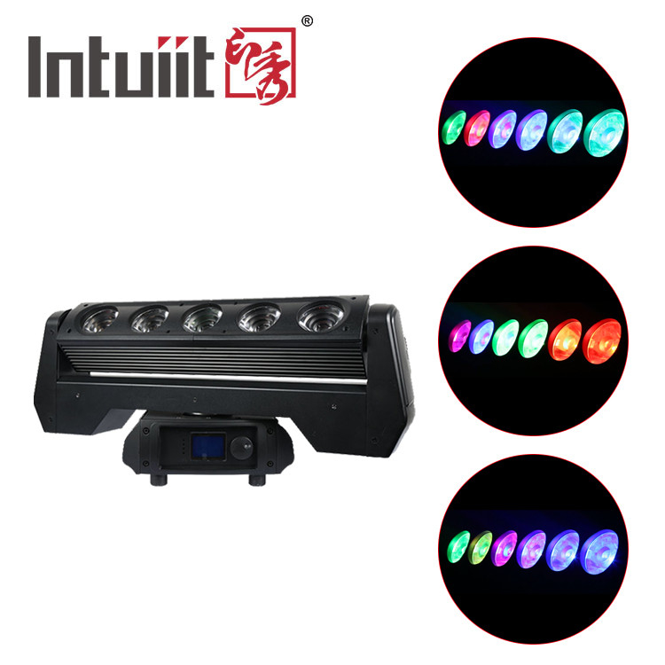 5x40W RGBW 動くヘッド 旋回ライトバー プロフェッショナルステージライト 4in1 クラブステージバー パフォーマンス 動くヘッドライト