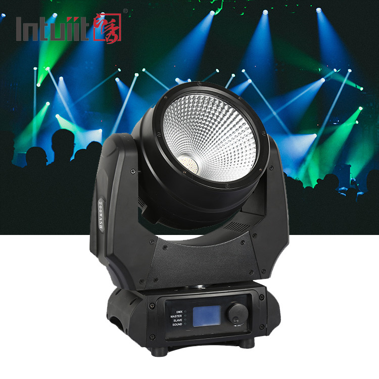 RGBW 動く頭 LED COB 200W ビーム DJ イベント コンサート 洗濯機 動く頭 ステージライト