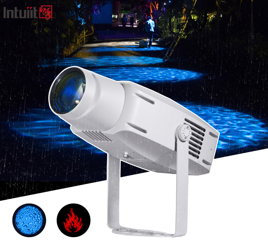 オーダーメイド 400W アウトドア IP65 RGBW LOGO LED投影灯 商業用ストリートGOBO 景観投影灯