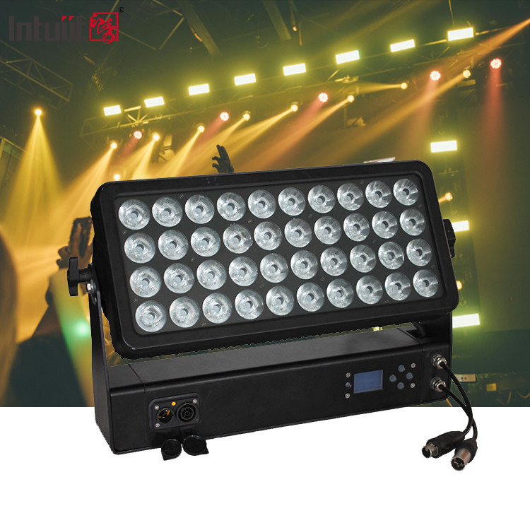 防水 400W RGBW 4In1 ウォッシュ ライト シティ カラー IP65 LED ウォール ウォッシュ 屋外用