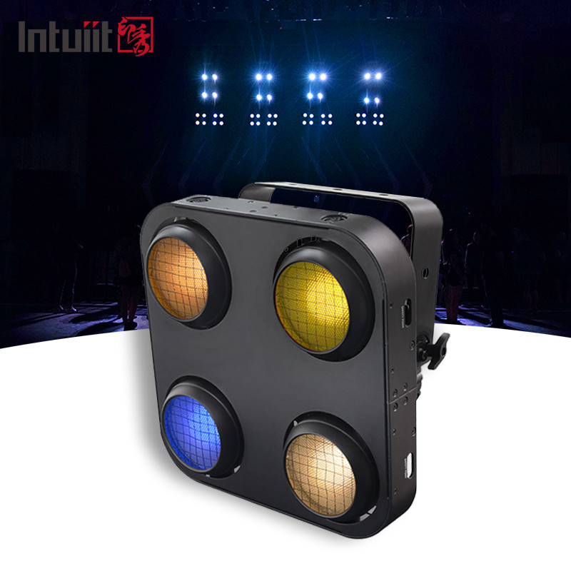 Ip65 4x90w アンバー+暖かい白色 RGB LED コブ オーディエンス ブラインド ライト 屋外 防水 4 目