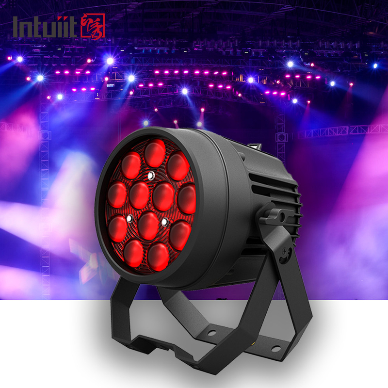 プロアルミニウムステージライト 12x10W 4IN1 LED PAR DJパーティークラブステージライト