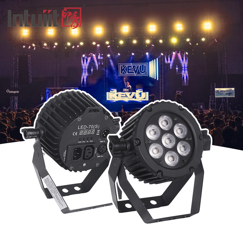 LEDステージライト 7X22W RGB アルミニウム DMX512 LED PAR 婚活イベント用ライト