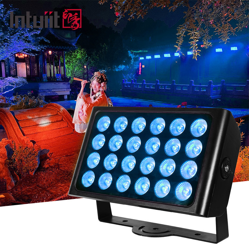 防水 IP65 シティ カラー DMX512 24x10w RGBW 屋外 LED ウォール ウォール ウォール ウォール ウォール ウォール
