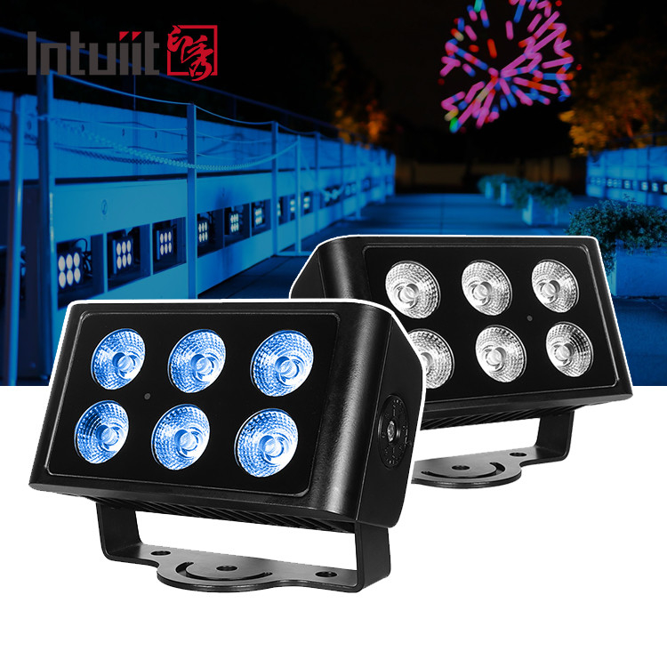 建物 玄関 6x5W IP65 LED 建築 装飾 ライト 狭いビームランプ 広場 屋外スポットライト 投光灯