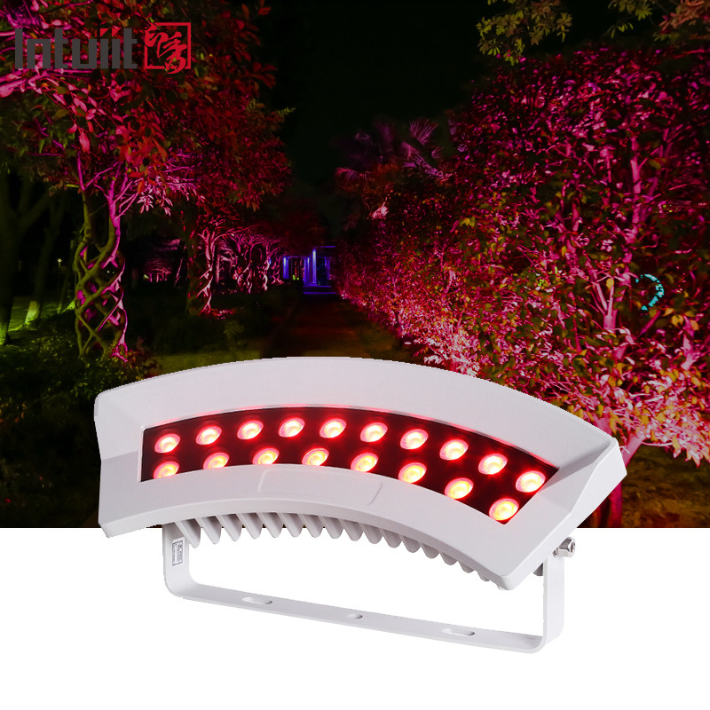LED ツリー ハグ ランプ 屋外 dmx512 36W RGBW 色とりどりのガーデンスポットライト 景観照明 IP65 アルミニウム LED ハグ ツリー ライト