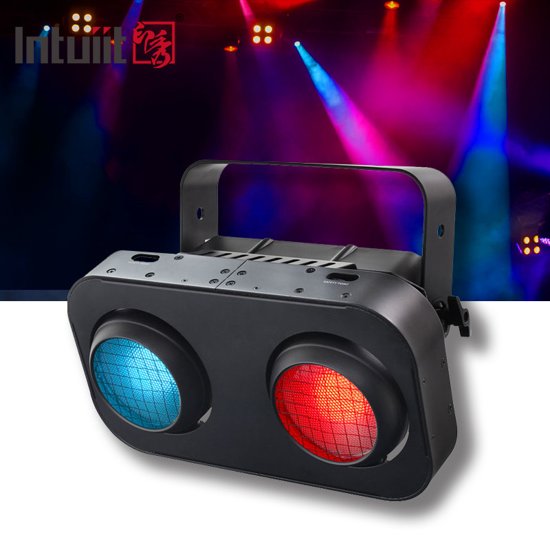 ステージオーディエンスライト 2眼 RGBW 4in1 LED コブブラインド 200W ディスコステージライト