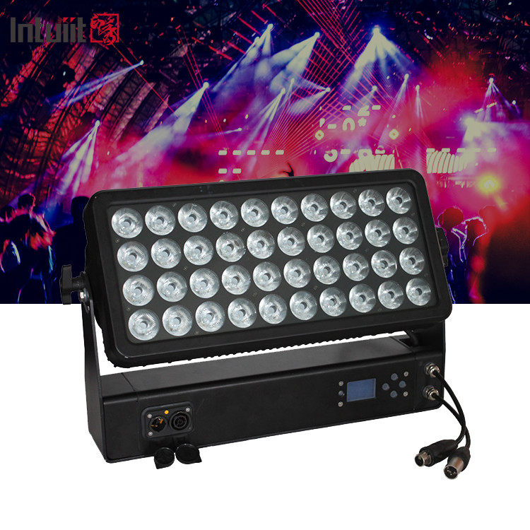 400W 屋外防水 都市色 40x10W RGBW 4in1 LED ウォールウォッシュライト IP65