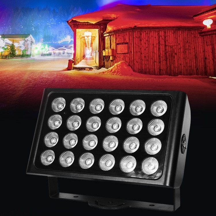 24x10w 4in1 Rgbw LED 屋外壁洗浄機 洪水照明 庭 結婚パーティー DJ ステージライト