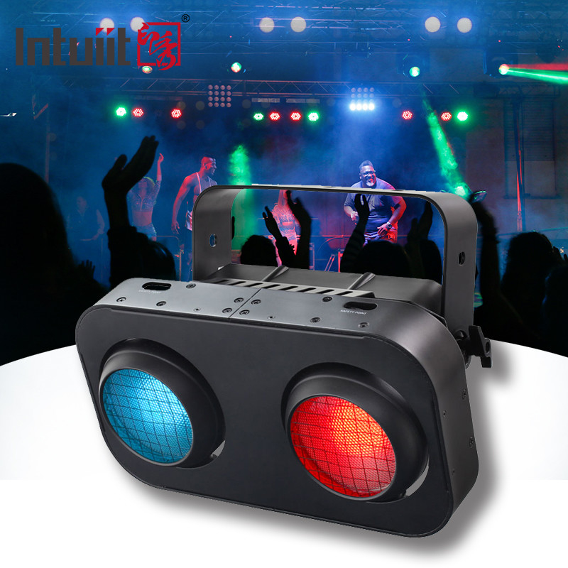 2 Eyes 2x90W RGB 2IN1 LED COB ブラインドライト アンバー ホットホワイト プロ DJ パーティー ステージ エフェクト ライト