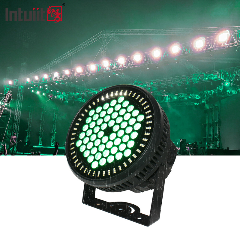 プロフェッショナルステージ照明 Flat Dmx LED 60x12W RGBW 4in1 Zoom Par Can Party Light With Bar KTV エフェクトライト
